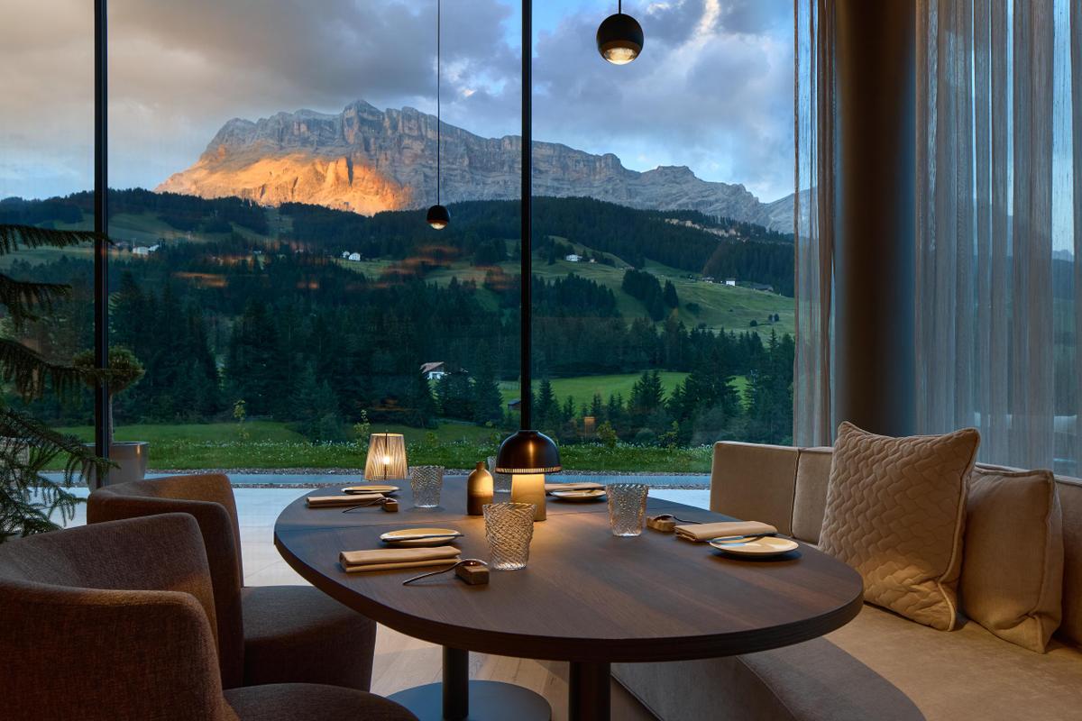 Badia Hill restaurant evening