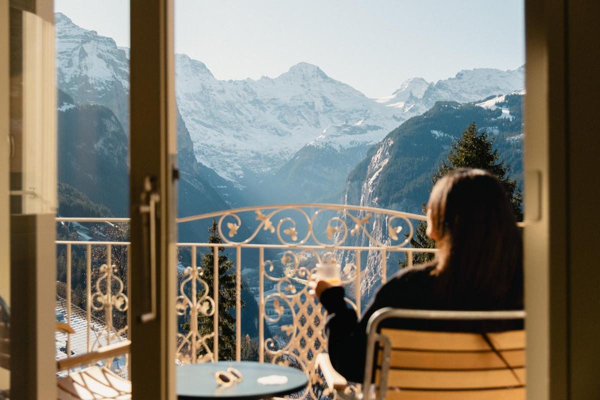 Grand Hotel Belvedere Winter Balcony views