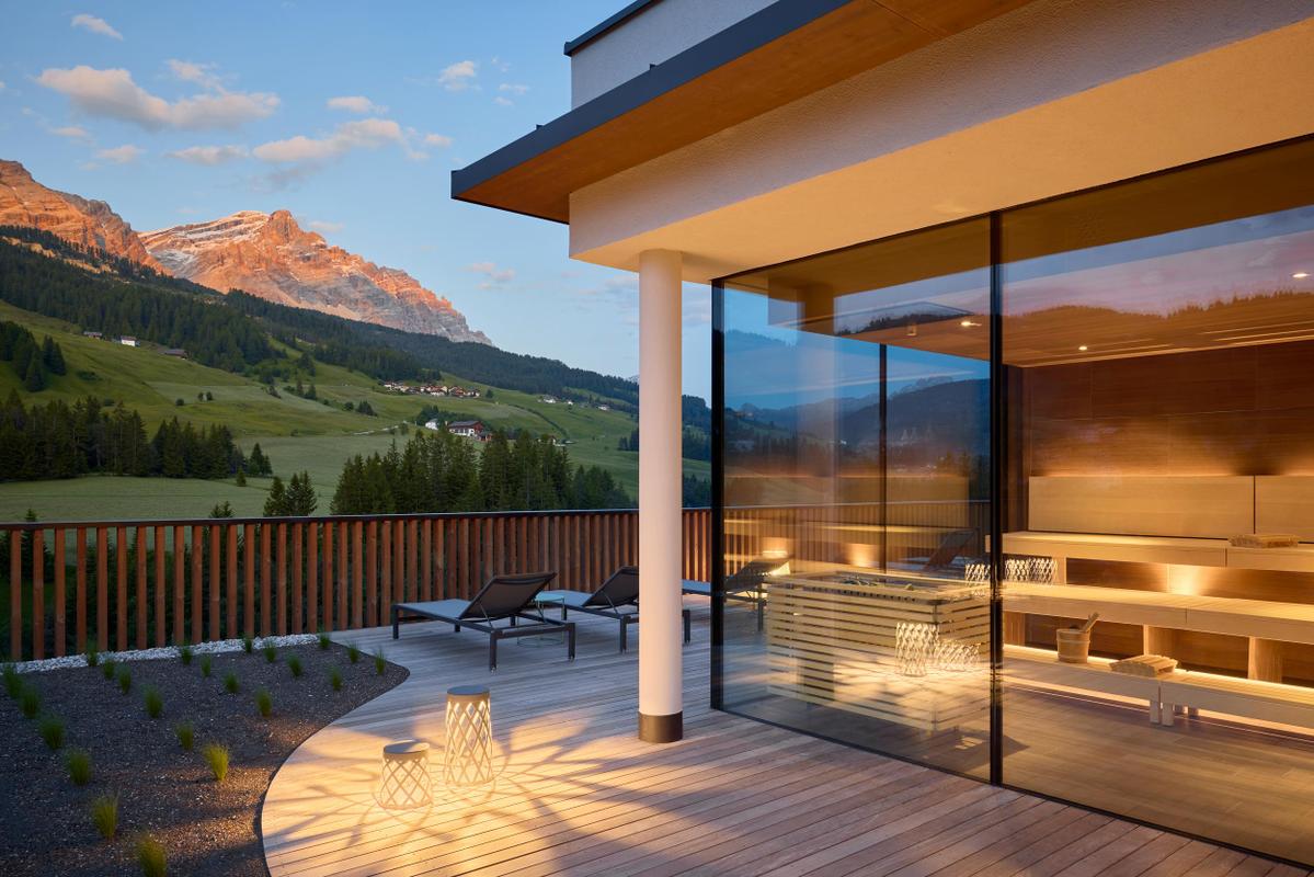 Badia Hill sauna view