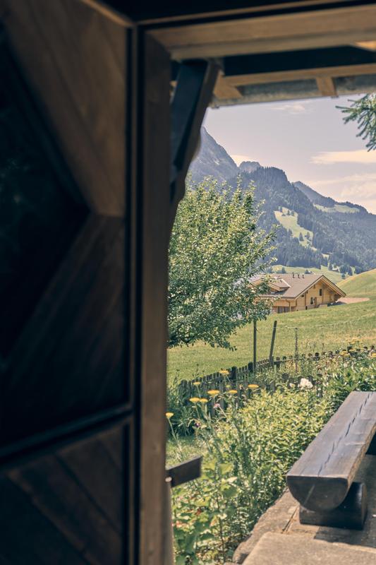 Le Chalet Saanen_July2024_doorway view