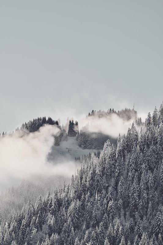 Swiss Mountains with snow, by Jonathan Ducrest