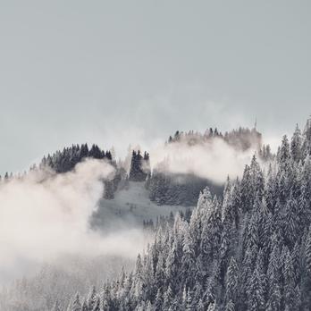 Swiss Mountains with snow, by Jonathan Ducrest