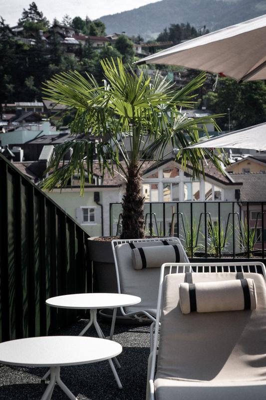 Adler Brixen sunbeds terrace