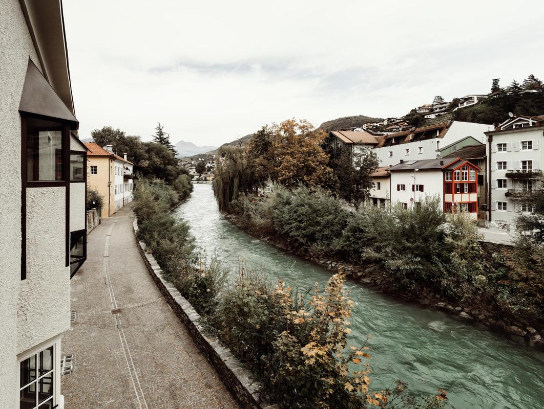 Adler Brixen. Views with river in other direction. March 2025