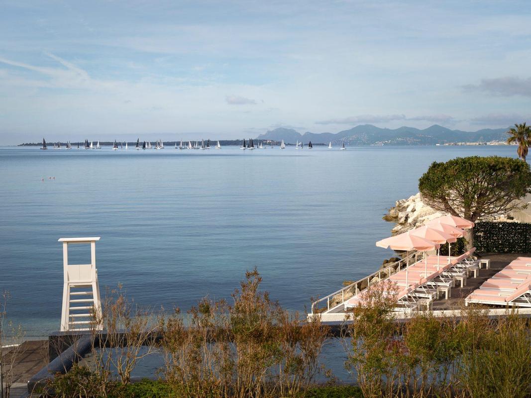 Cap d'Antibes Beach Hotel Beach high res overlooking the sea