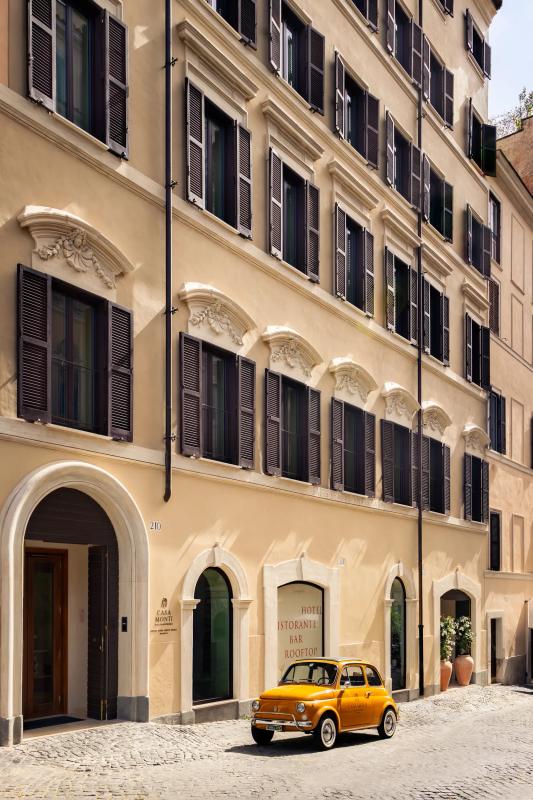 Casa Monti exterior with car