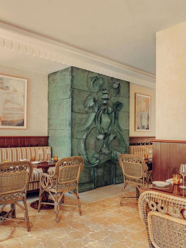 Casa Monti restaurant with fireplace
