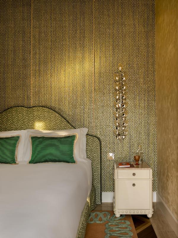 Casa Monti bedroom wallpaper