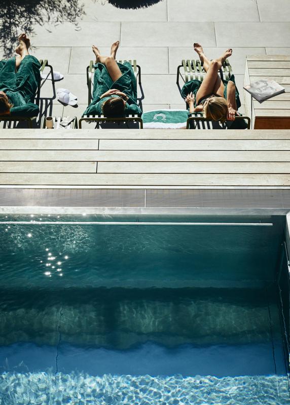 The Cambrian poolside with sun lounger