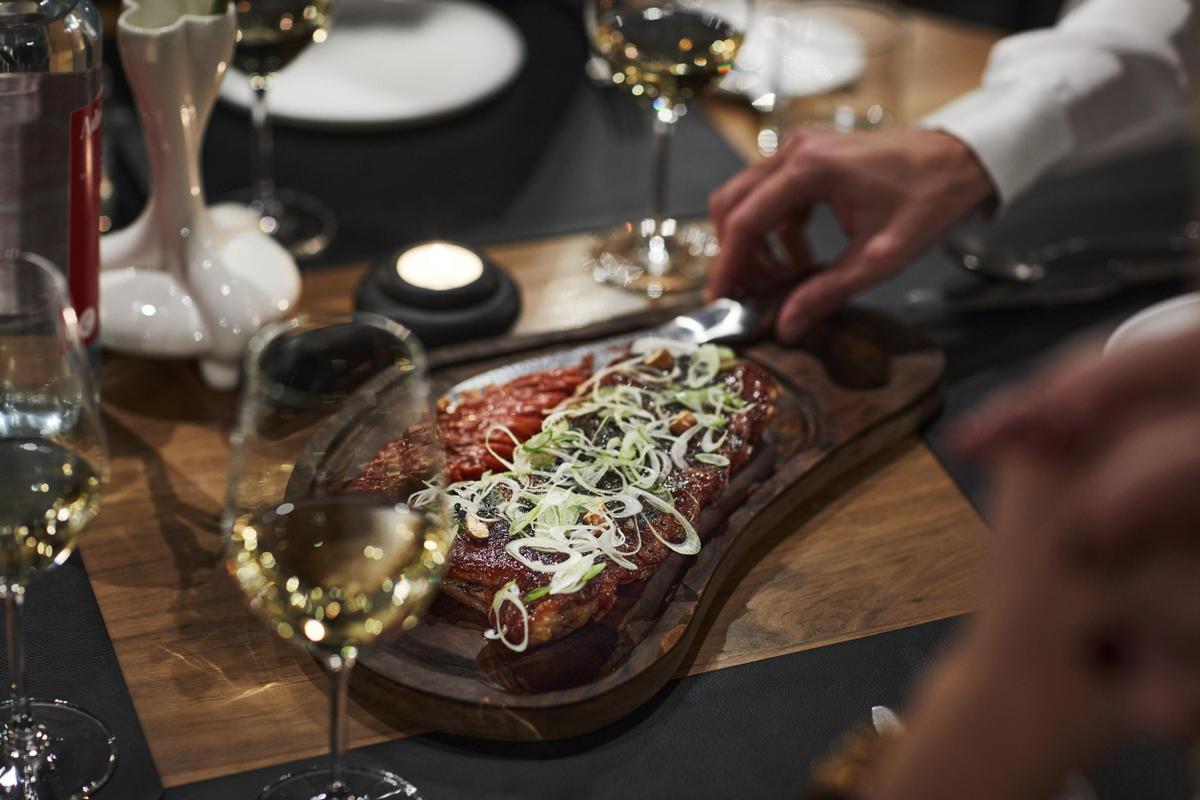 The Cambrian restaurant with food