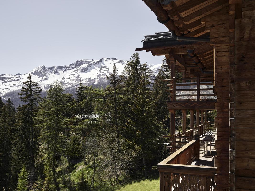 Le Crans balcony view