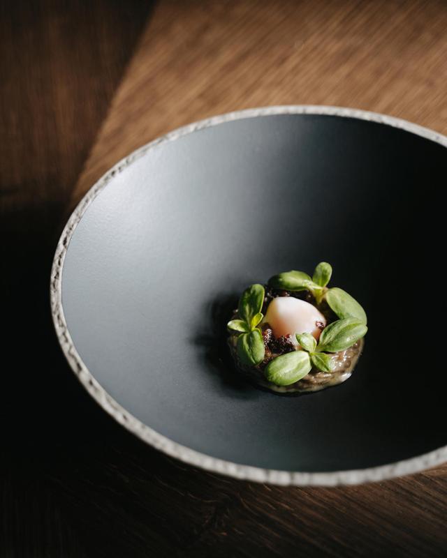 Ansitz Steinbock new restaurant_green dish