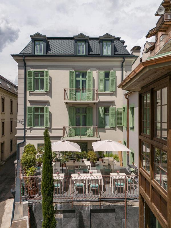 Steinach Townhouse terrace daytime