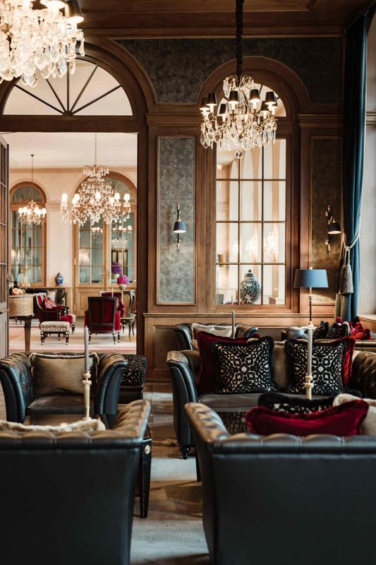 Grand Hotel Les Trois Rois lobby interior