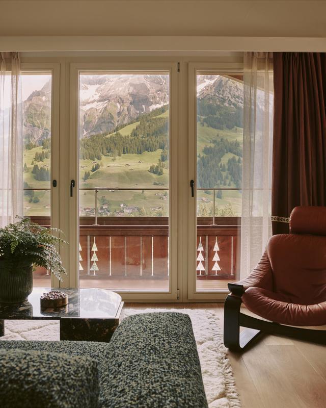 The Brecon mountain loft view