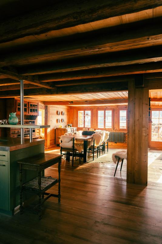 Le Chalet Lion Rouge_Nils Grubba_kitchen facing dining
