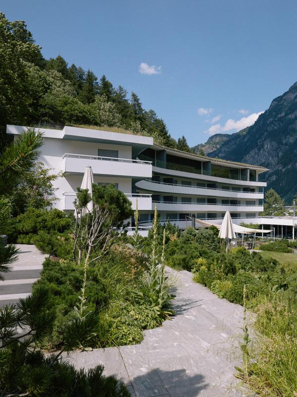 7132 Hotel terrace in summer months