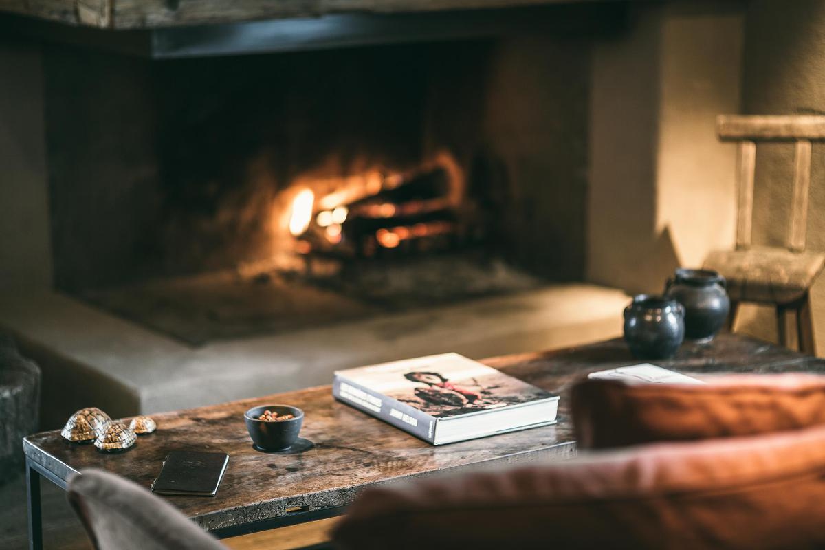 Zannier Le Chalet fire place
